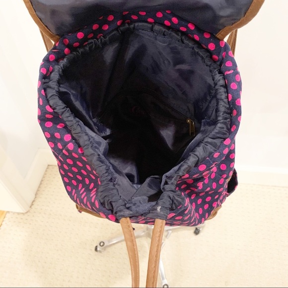 EUC Candies pink polka dot drawstring backpack - Picture 6 of 11